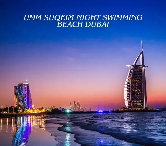 Umm Suqeim Night Swimming Beach Dubai
