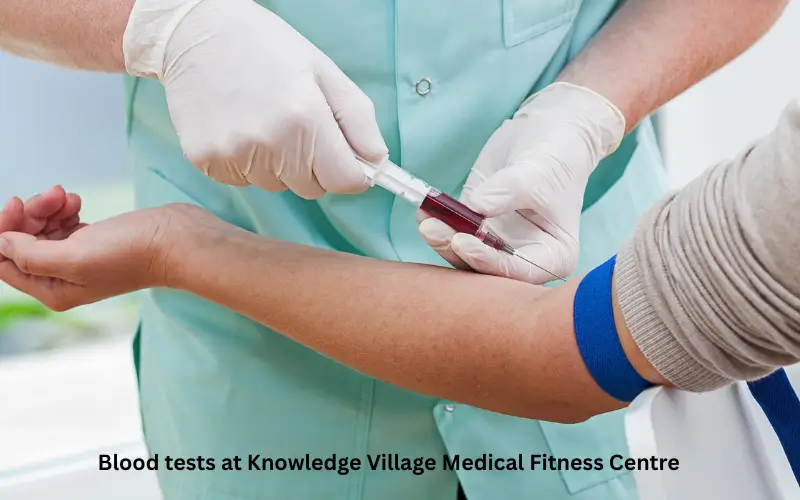Blood tests at Knowledge Village Medical Fitness Centre