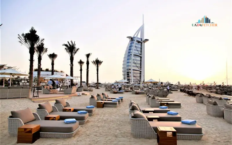 mercato beach seating area
