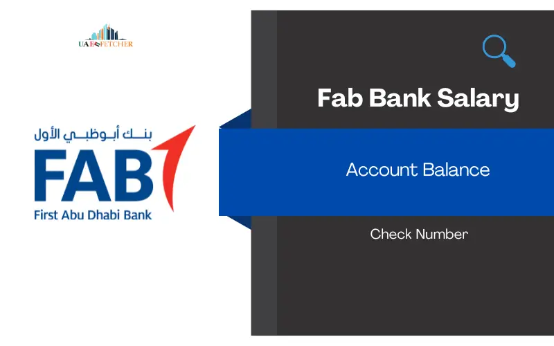 FAB bank salary account balance check