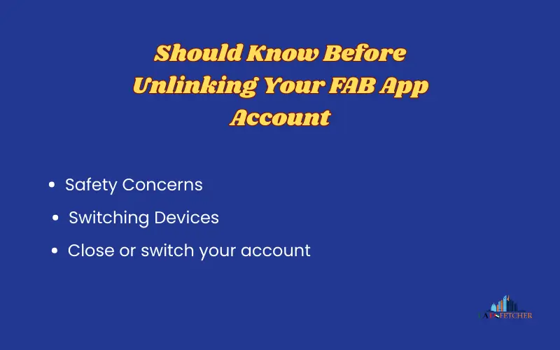Unlink Fab mobile app