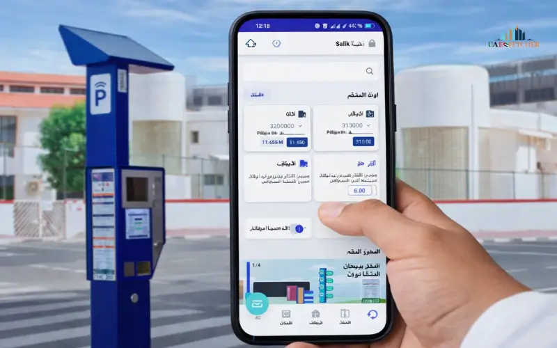 how to put parking in dubai by sms 