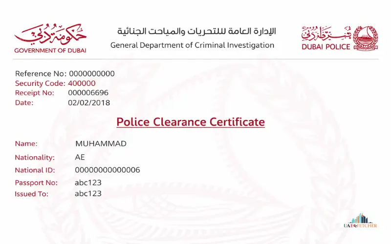 Clearance Certificate