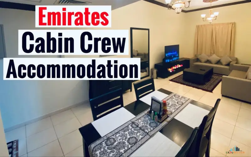 Cabin crew living spaces furnished