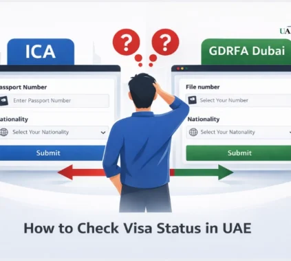 How to check visa status in UAE