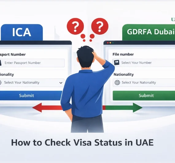How to check visa status in UAE