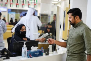 Service at Dubai counter