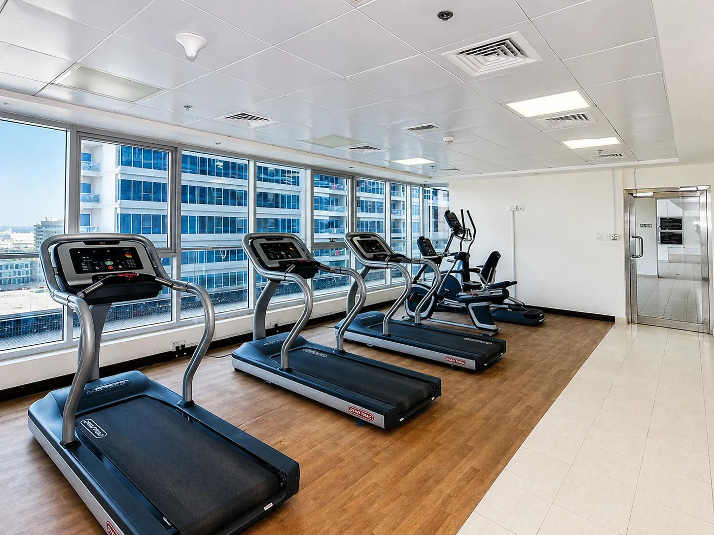 Skycourts Towers gym area Dubailand Dubai