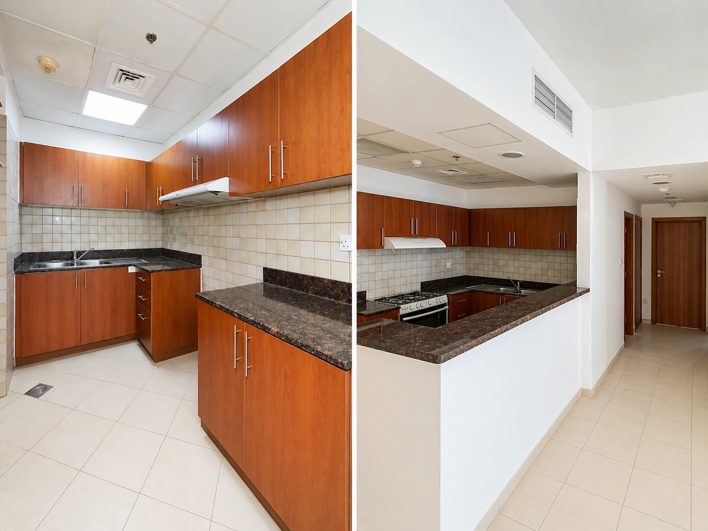 Skycourts Towers kitchen interior Dubailand Dubai