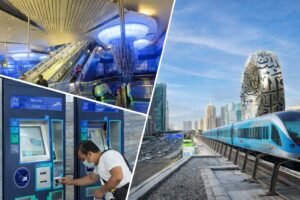 Sobha Metro Station and Dubai Metro