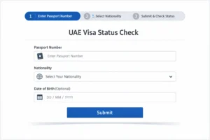 UAE visa status check